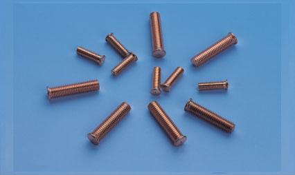 供应M3-10外螺纹铁镀铜种焊螺钉