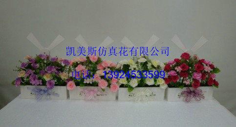供应韩式迷你盆栽系列西洋菊仿真花套装图片