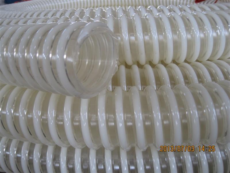 供应食品级象牙色塑筋管输送料粒塑筋管耐低温软管