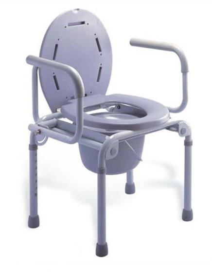 凯洋KY800带扶手靠背配厕桶四脚可伸缩座便椅