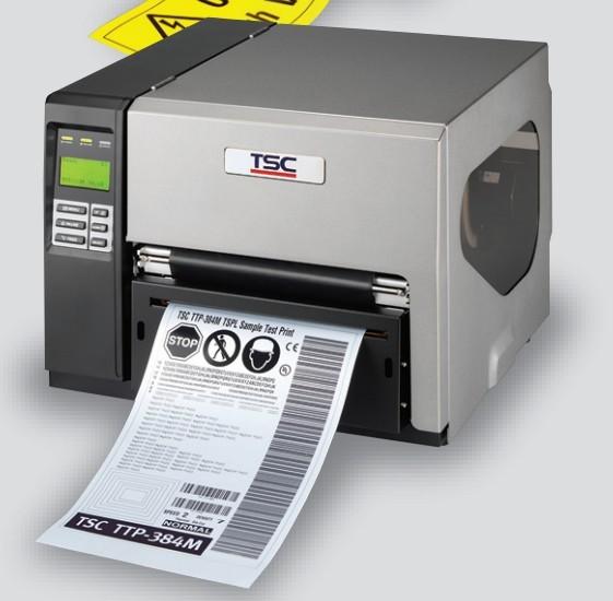 新疆TSC TTP-384M宽幅条码打印机 仓库标签打印机图片
