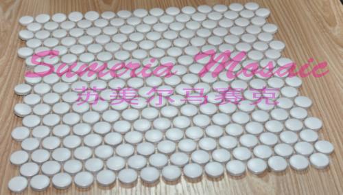 供应广东陶瓷马赛克厂家直销地面砖圆形 防滑马赛克砖 地面装饰图片