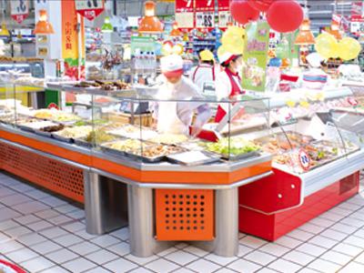 供应贵州超市不锈钢展柜图片