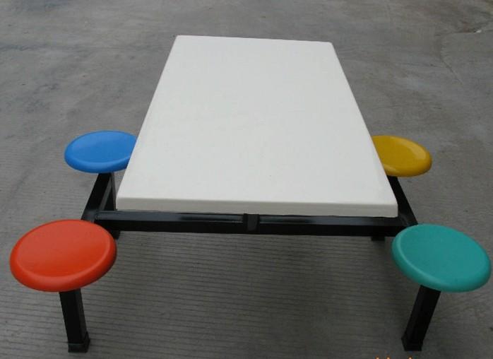 四人食堂餐桌椅/工厂食堂餐台椅/ 餐厅餐台椅/4人餐桌椅