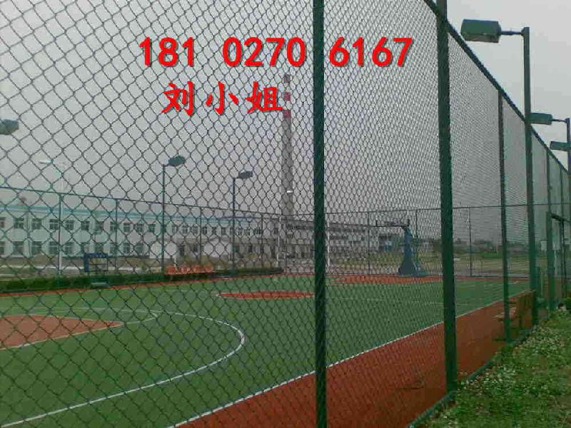 供应清远篮球场围栏网，揭阳铁丝网厂，广州包胶勾花网订做图片