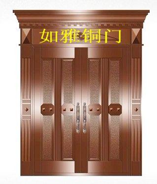 供应餐厅铜门订做上海别墅铜门加工