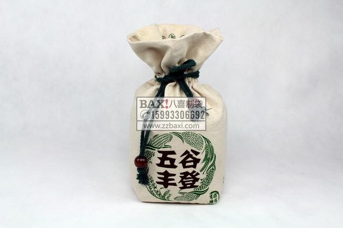 供应大米包装袋定做郑州杂粮束口袋