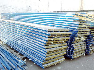 供应北京顺义区岩棉复合板制作销售彩钢板房搭建安装