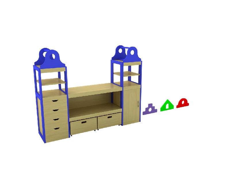 供应幼儿园家具百变系列组合玩具柜/主题活动室/百变智慧图片
