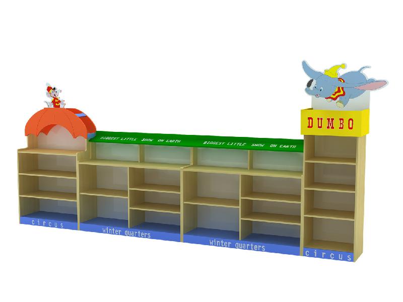 供应幼儿园小飞象玩具柜/幼儿园儿童家具/自由个性组合玩具柜