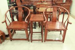 供应东阳红木家具之皇宫椅三件套图片