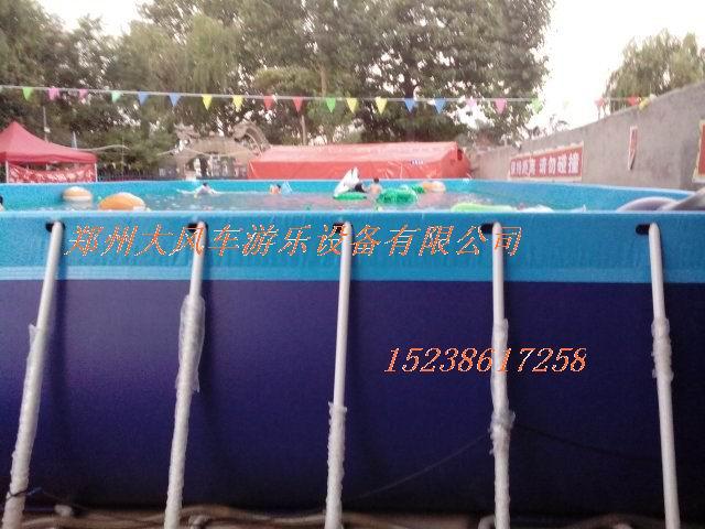 供应支架水池/充气沙池/充气水上滚筒/郑州大风车游乐设备有限公司