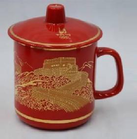 景德镇市红瓷茶杯厂家供应红瓷茶杯