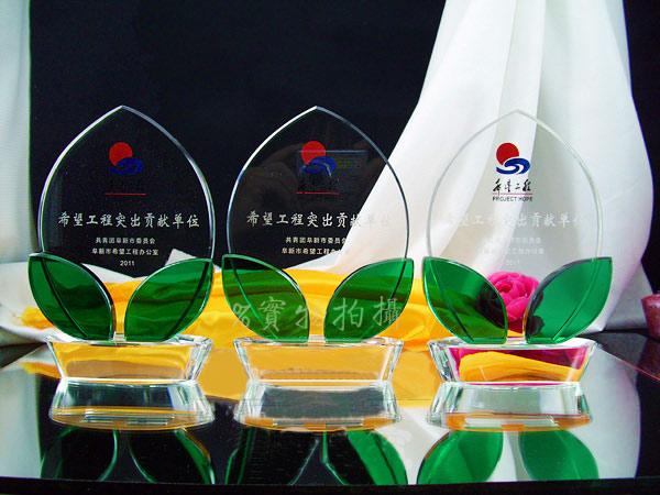 供应广州优秀经销商水晶奖杯奖牌、水晶奖牌制作、优秀先进单位水晶奖杯