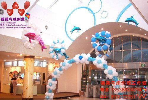 供应广州气球布置气球拱门商场气球布置
