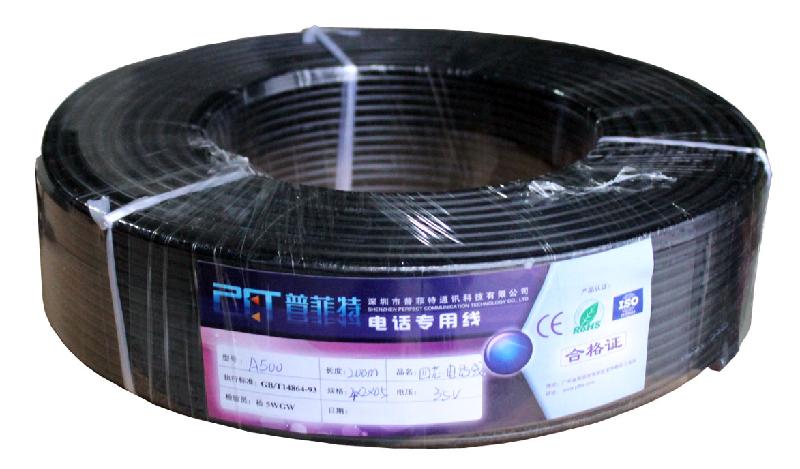 知名品牌PFT电线电缆厂生产4芯0.4无氧铜屏蔽电话线驰名商标图片