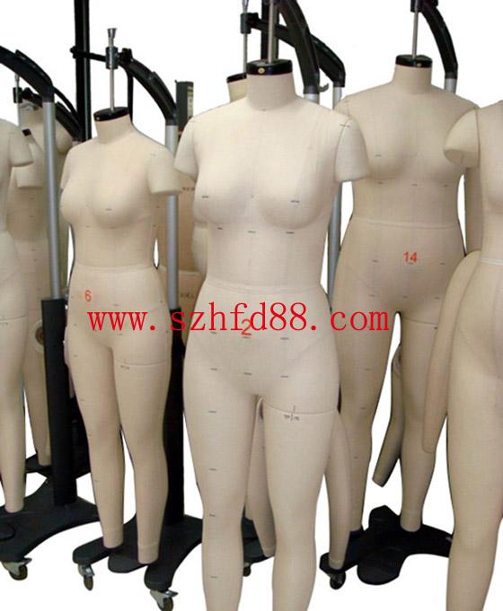 供应尺寸标准制衣模特服装打板模特价格