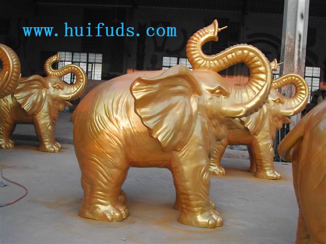 玻璃钢动物大象雕塑批发
