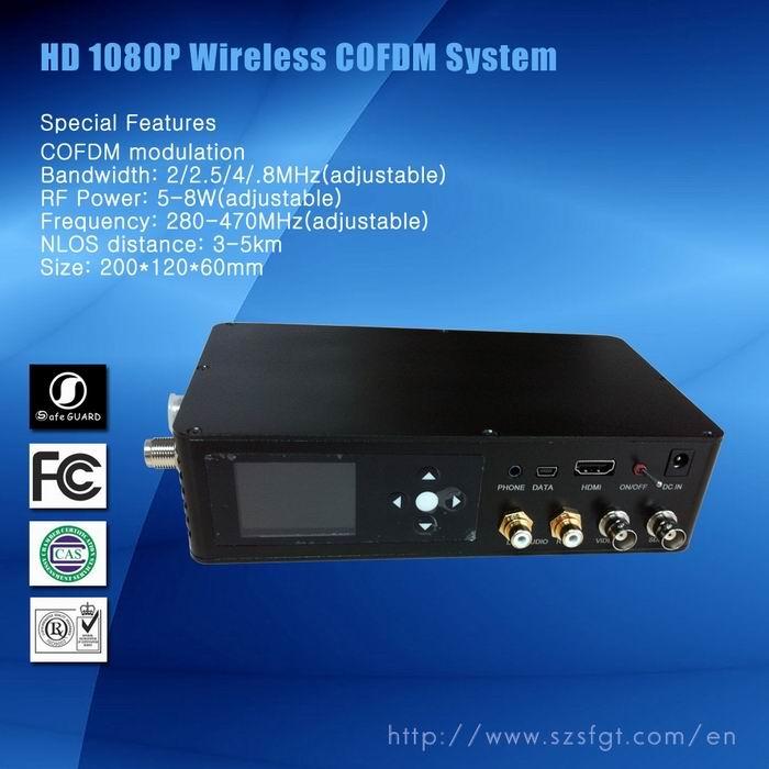 COFDM数字监控，数字微波视频传输设备，远程数字车载视频传输图片
