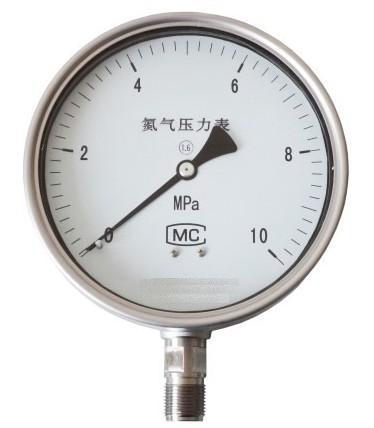 氮气压力表 氮气压力表材质 氮气压力表厂家