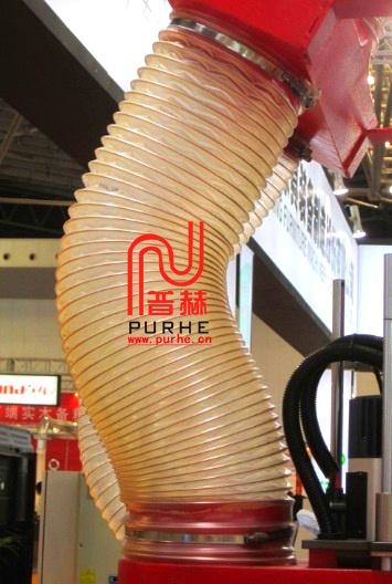 PU木工钢丝透明吸尘管供应PU木工钢丝透明吸尘管