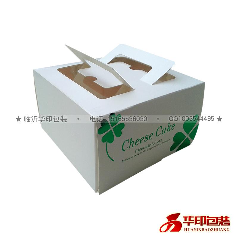 供应芝士盒/白卡纸/手提3色芝士盒蛋糕盒