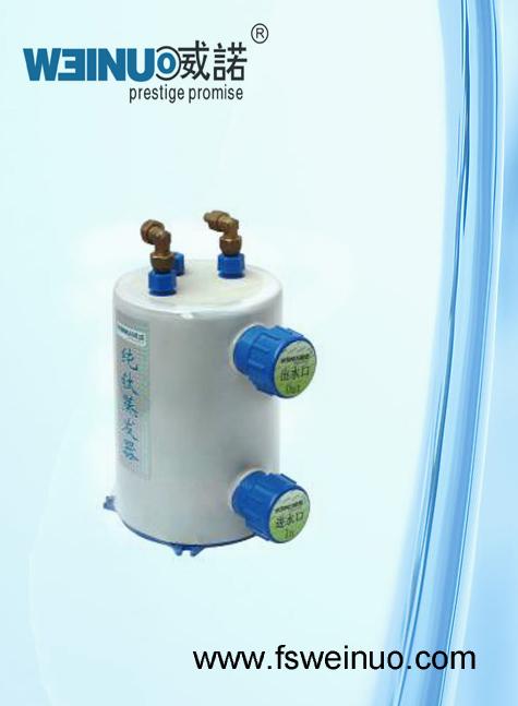 供应用于冷水机生产的1匹鱼池纯钛蒸发器/钛炮