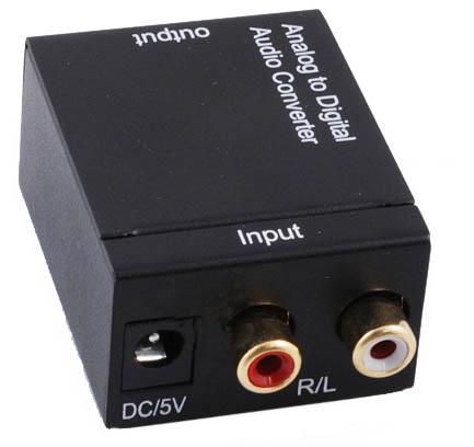 供应将S/PDIF或TOSLINK数字音频转换为L/R模拟音频