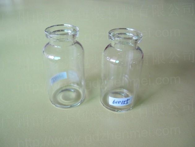 供应药用玻璃瓶西林卡口拉管玻璃药瓶注射剂瓶粉针剂玻璃瓶15mlTX图片