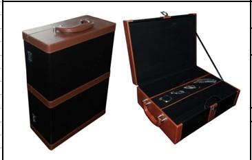 供应2012新款红酒皮盒新款四支装红酒皮盒新款双支红酒皮盒