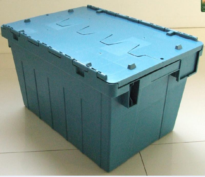 供应东莞广州深圳中山带盖塑胶运输箱物流箱图片