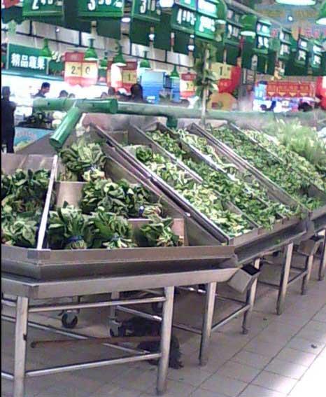 供应超市蔬菜架保鲜加湿器图片
