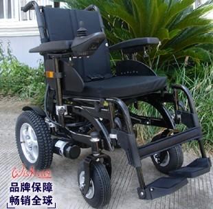 折叠电动轮椅车电动代步车 上海威之群1020豪华电动轮椅车图片