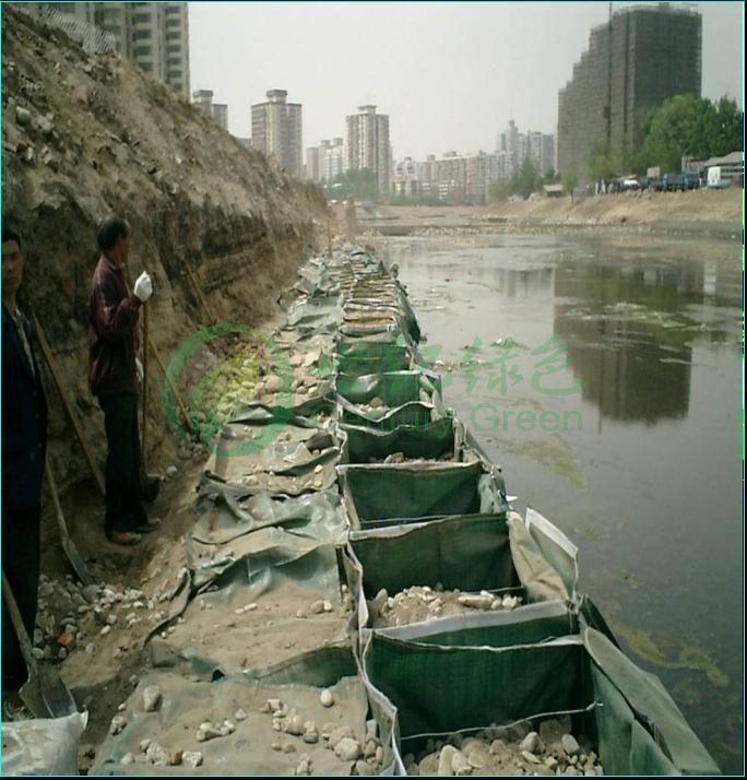 供应北京河道生态护岸土工石笼袋
