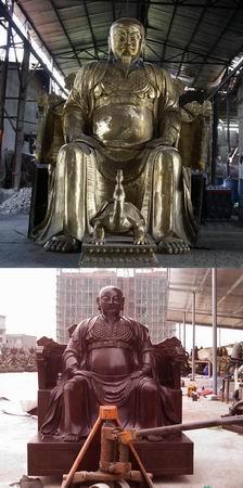大型佛像-铜雕真武大帝-人物雕像批发