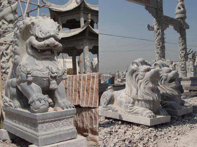 供应石雕对狮青石狮子北京狮子