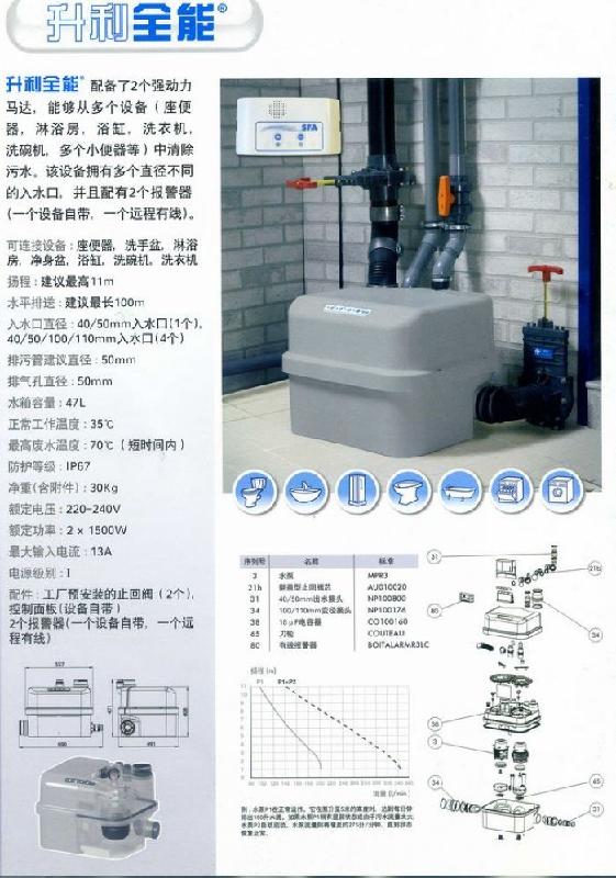上海经销淋浴房污水提升泵污水泵批发