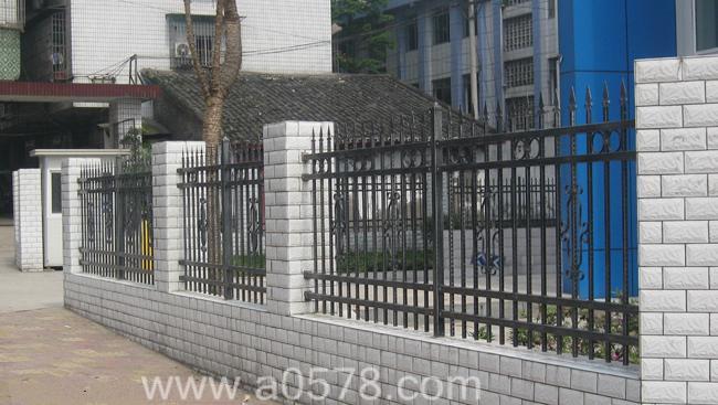 浙江金华瑞安铁艺栅栏生产厂家直销批发价格、铁艺栏杆、铁艺围栏图片