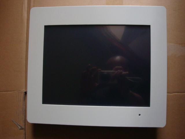 工业白12寸嵌入式触摸屏显示器
