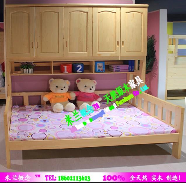 供应广州儿童家具全实木床子母床双层床组合床青少年床