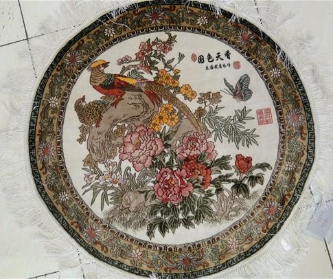 上海市挂毯国色天香100桑蚕丝挂毯厂家