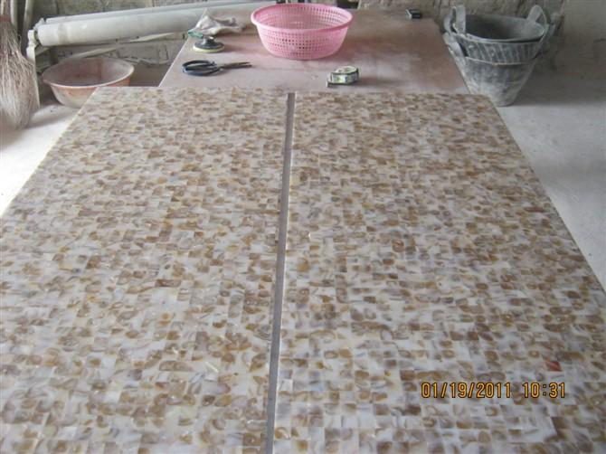 供应贝壳马赛克贝壳复合板贝壳装饰贝壳瓷砖，贝壳板