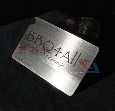 供应不锈钢名片介绍金属胸牌制作工厂找深圳不锈钢卡厂家 图片