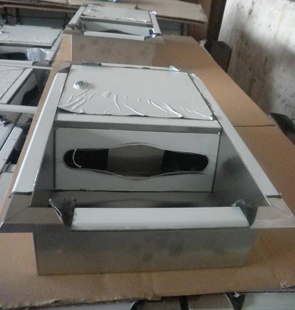 供应高档会所用方形不锈钢手纸盒，可非标定做不锈钢抽纸盒厂家