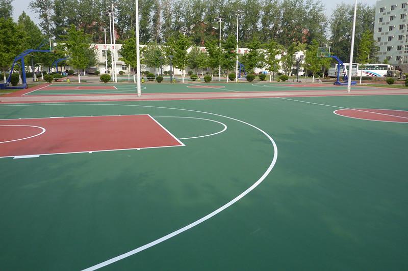 供应长沙市篮球场硅pu材料专业施工