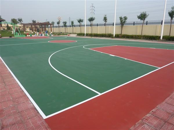 供应长沙市篮球场硅pu材料专业施工