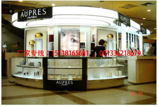 供应香港化妆品展示柜订做，化妆品展柜制作，商场化妆品展示柜图片