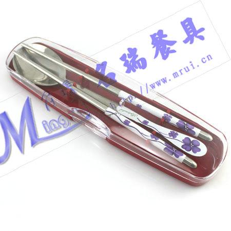 供应透明盒装的韩式勺筷两件套