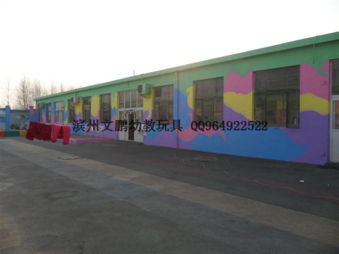供应滨州幼儿园墙体绘画手工喷绘