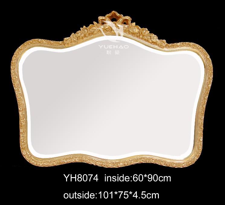 供应豪华异形镜框欧式家装必备金色镜子银色镜子欧式设计必备